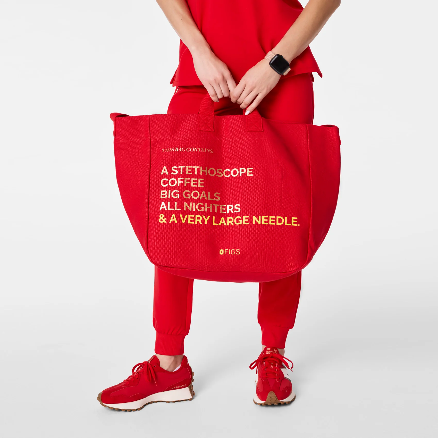 Pop Red Lunar New Year A Very Large Needle Tote - Image 3