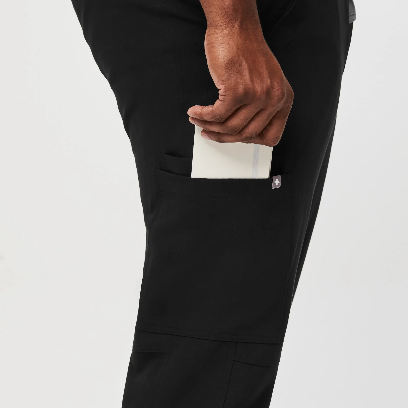 men's Black Axim™ - Short Cargo Scrub Pants (3XL - 6XL) - Image 6