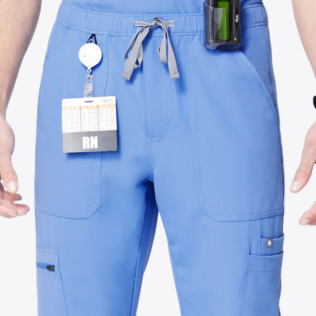 Men's Ceil Blue Cairo™ - Cargo Scrub Pants - Image 12