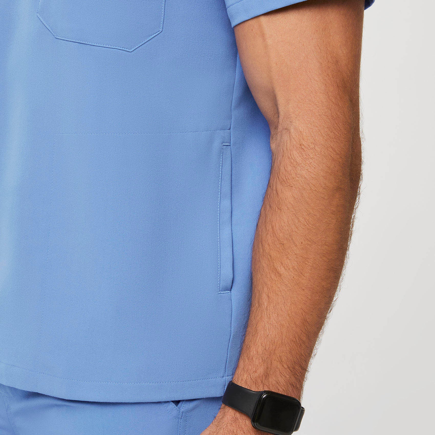 Men's Ceil Blue Chisec™ - Three-Pocket Scrub Top - Image 5