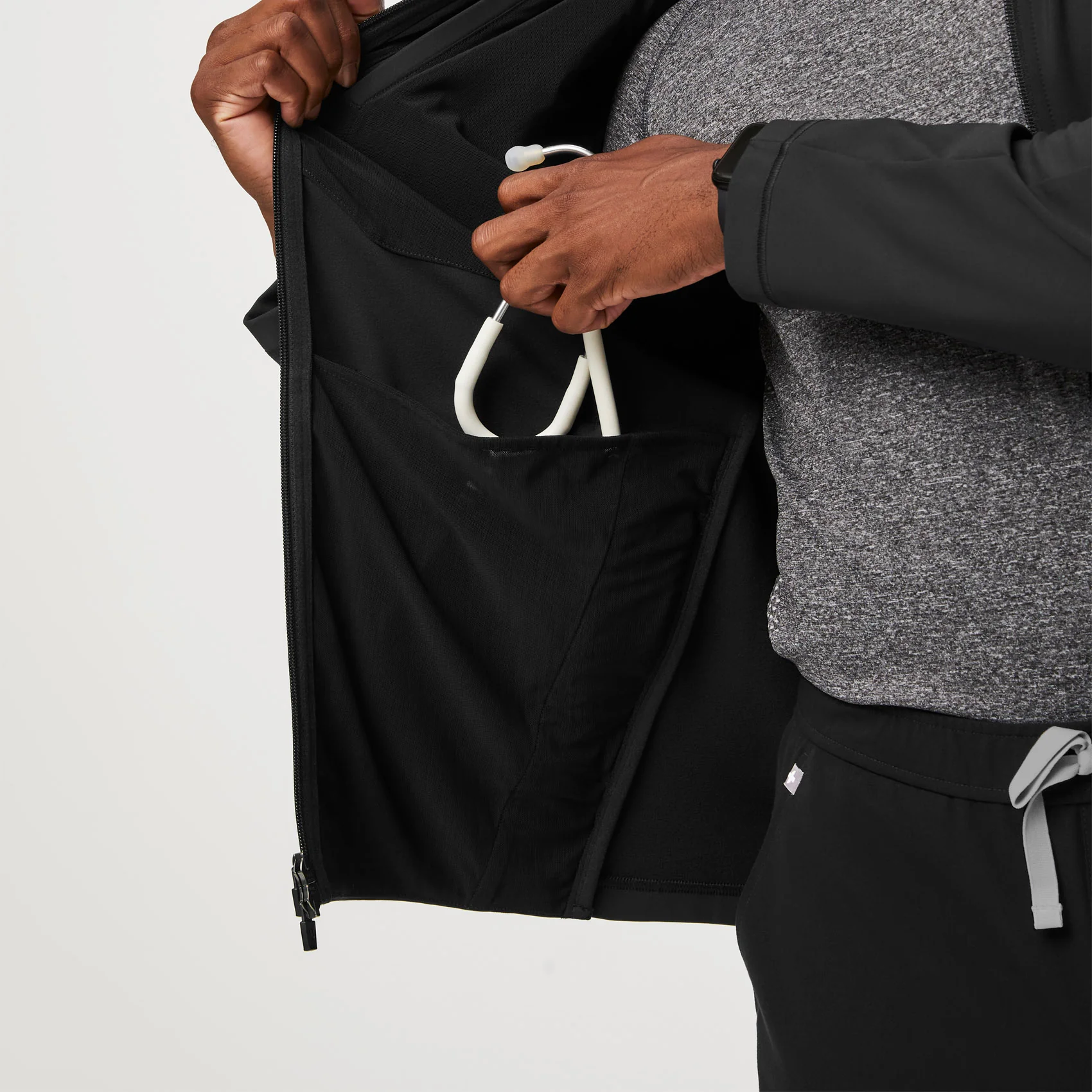 men's Black On-Shift ContourKnit Jacket™ - Image 9