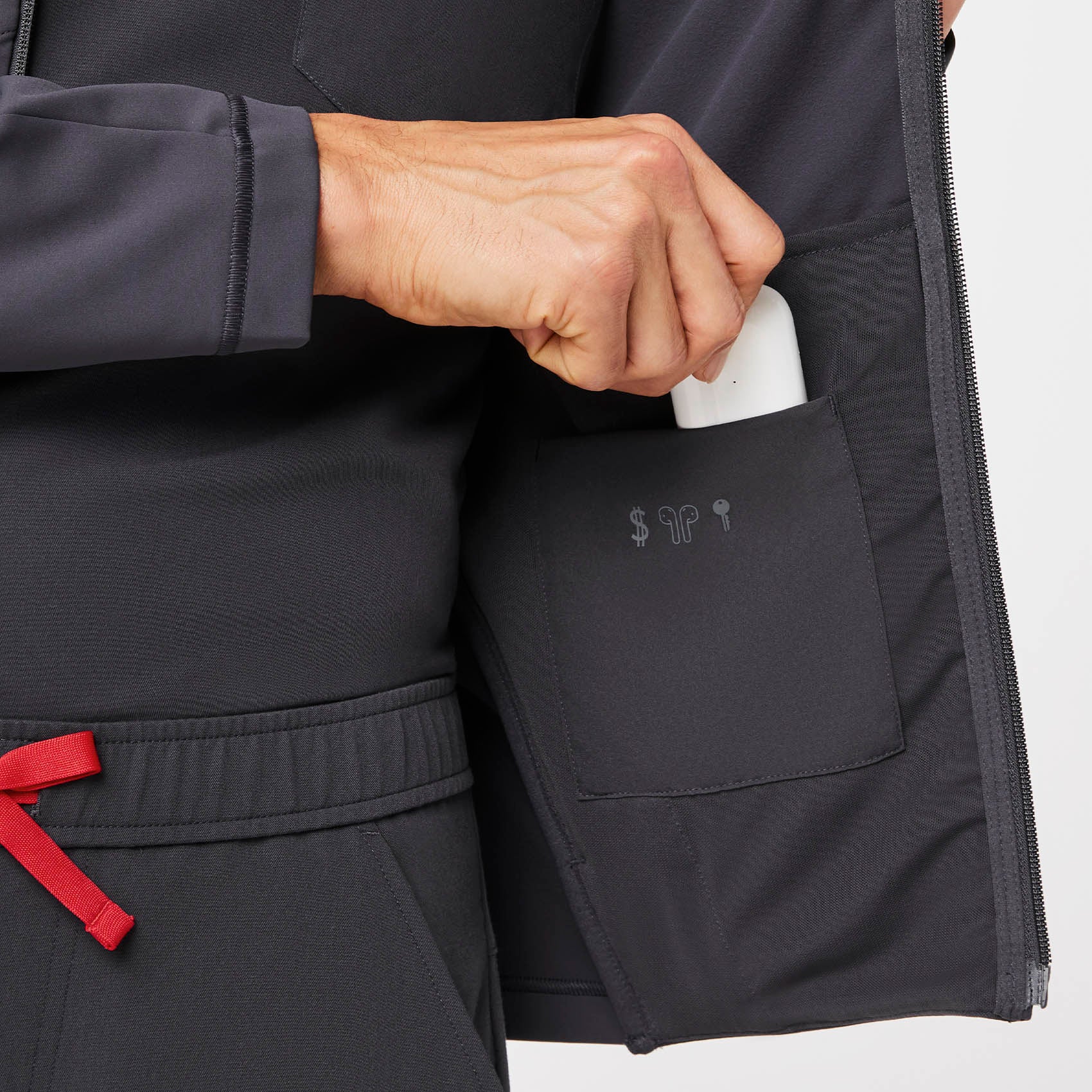 men's Charcoal On-Shift ContourKnit Jacket™ - Image 9