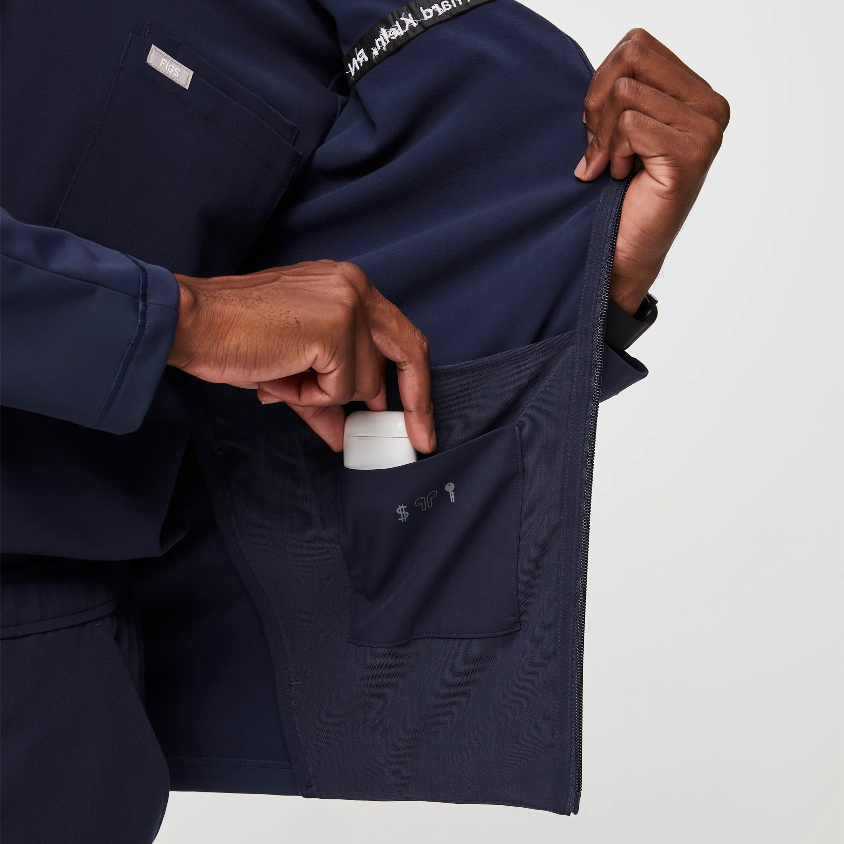 men's Navy On-Shift ContourKnit Jacket™ - Image 8