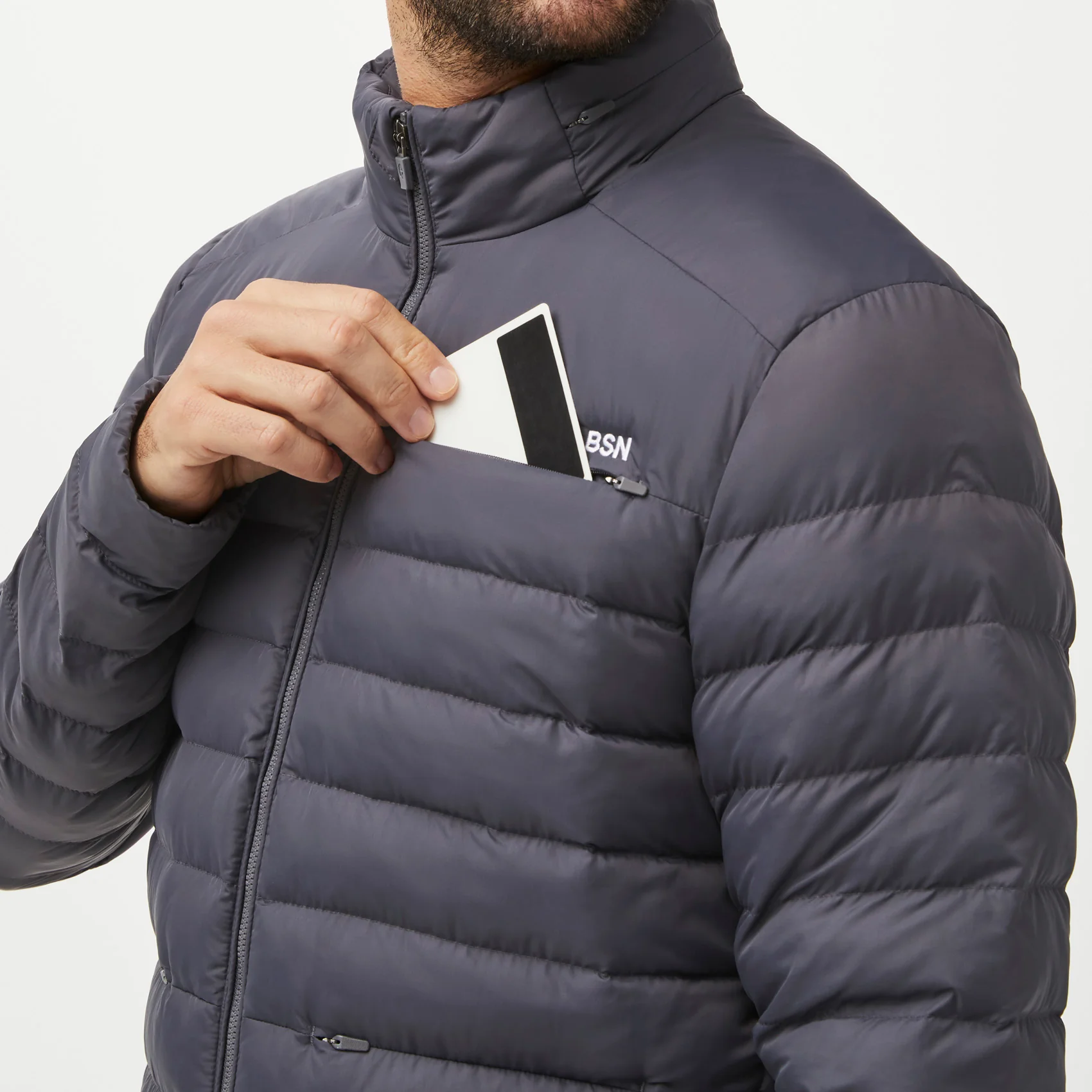 men's Charcoal On-Shift™ Packable - Puffer Jacket - Image 6