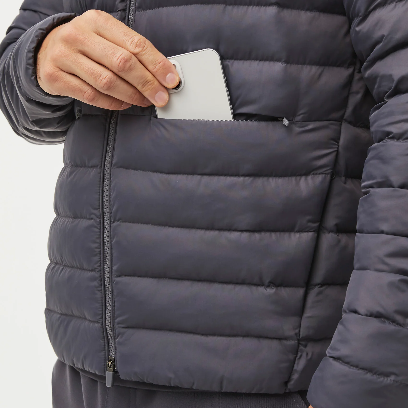 men's Charcoal On-Shift™ Packable - Puffer Jacket - Image 7