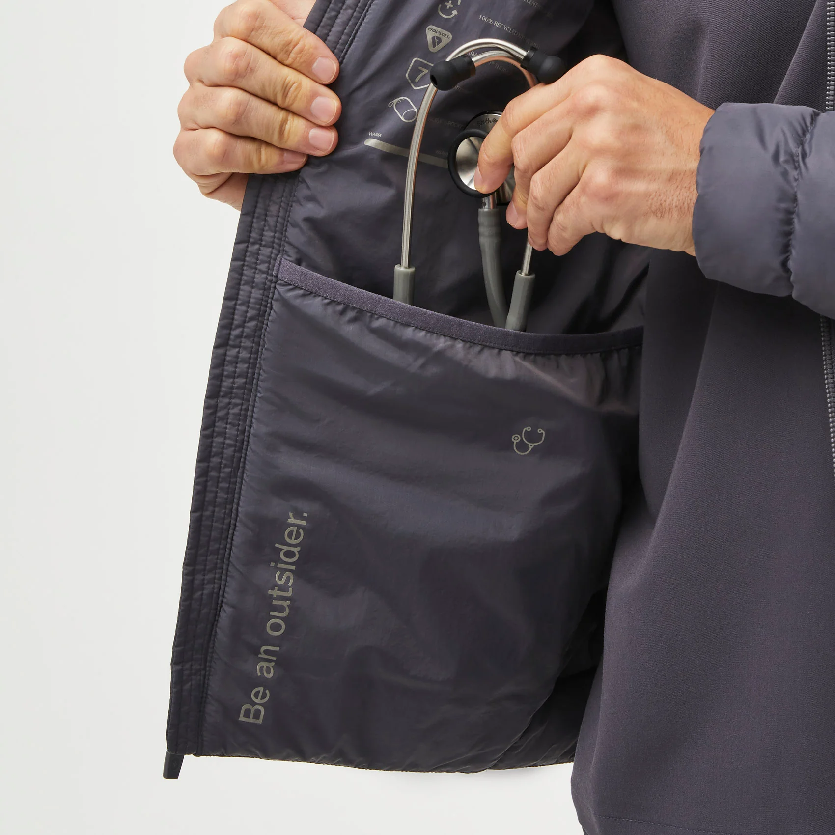men's Charcoal On-Shift™ Packable - Puffer Jacket - Image 8