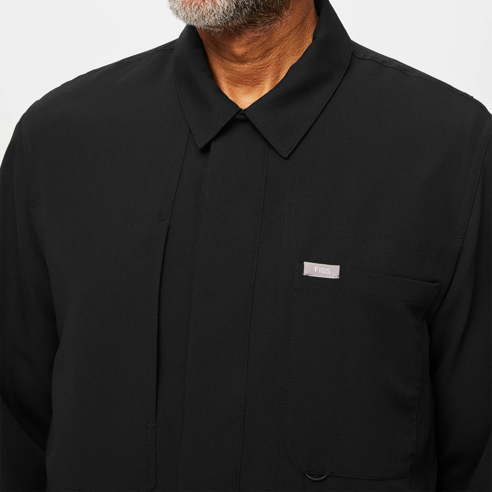 men's Black Reed - Scrub Jacket - Image 5