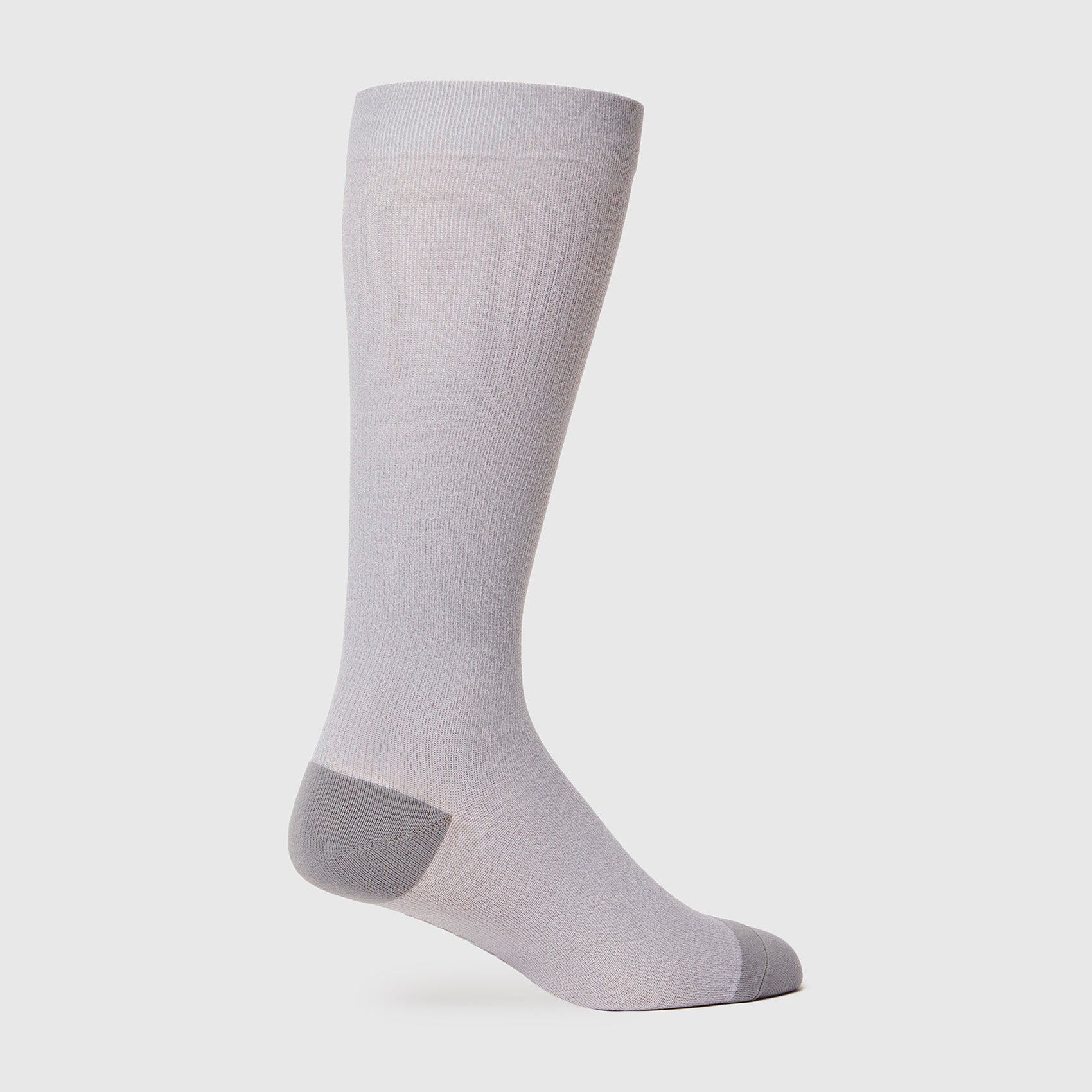 Men's Grey Solid Compression Socks - Image 3