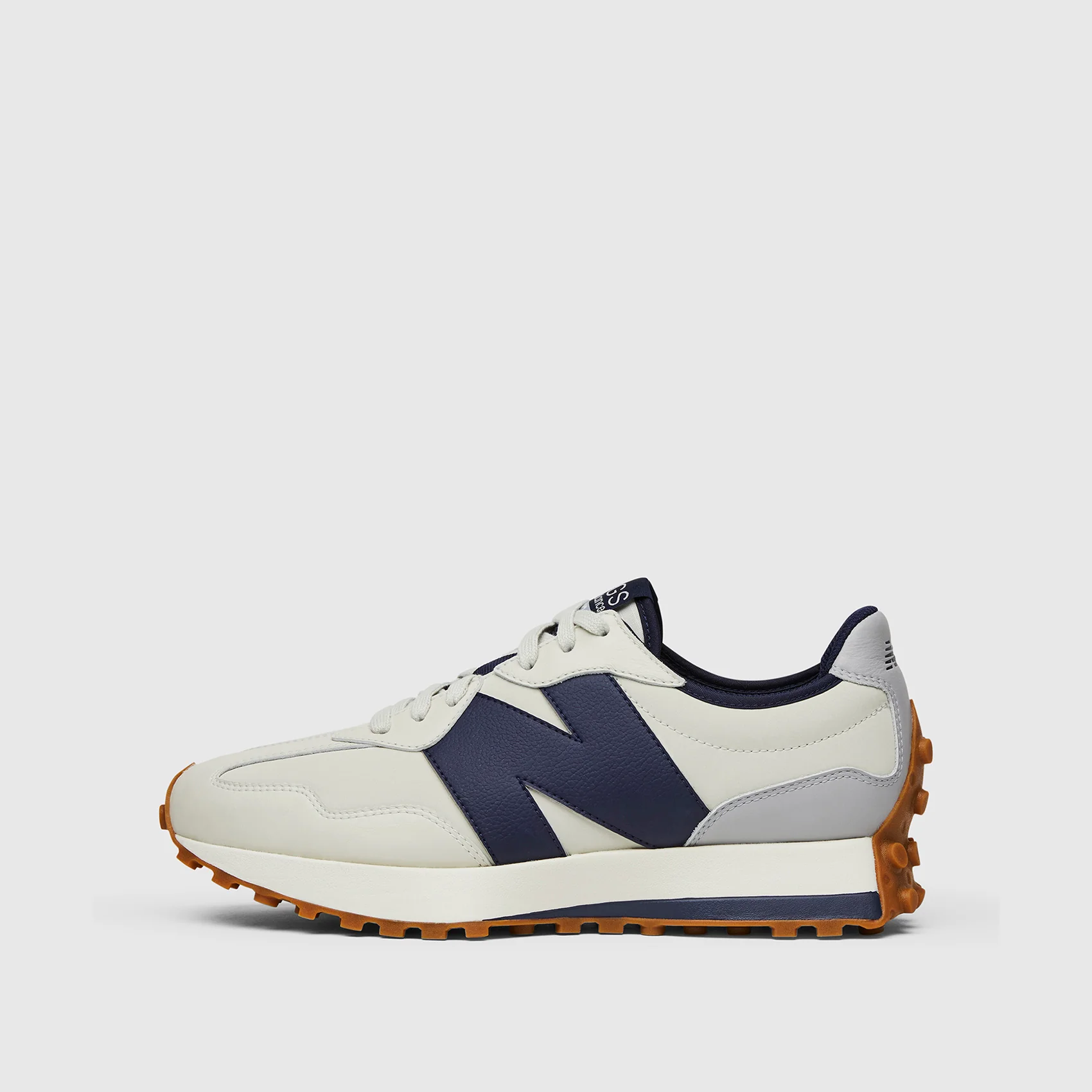 unisex Grey/Navy FIGS | New Balance 327 - Image 3