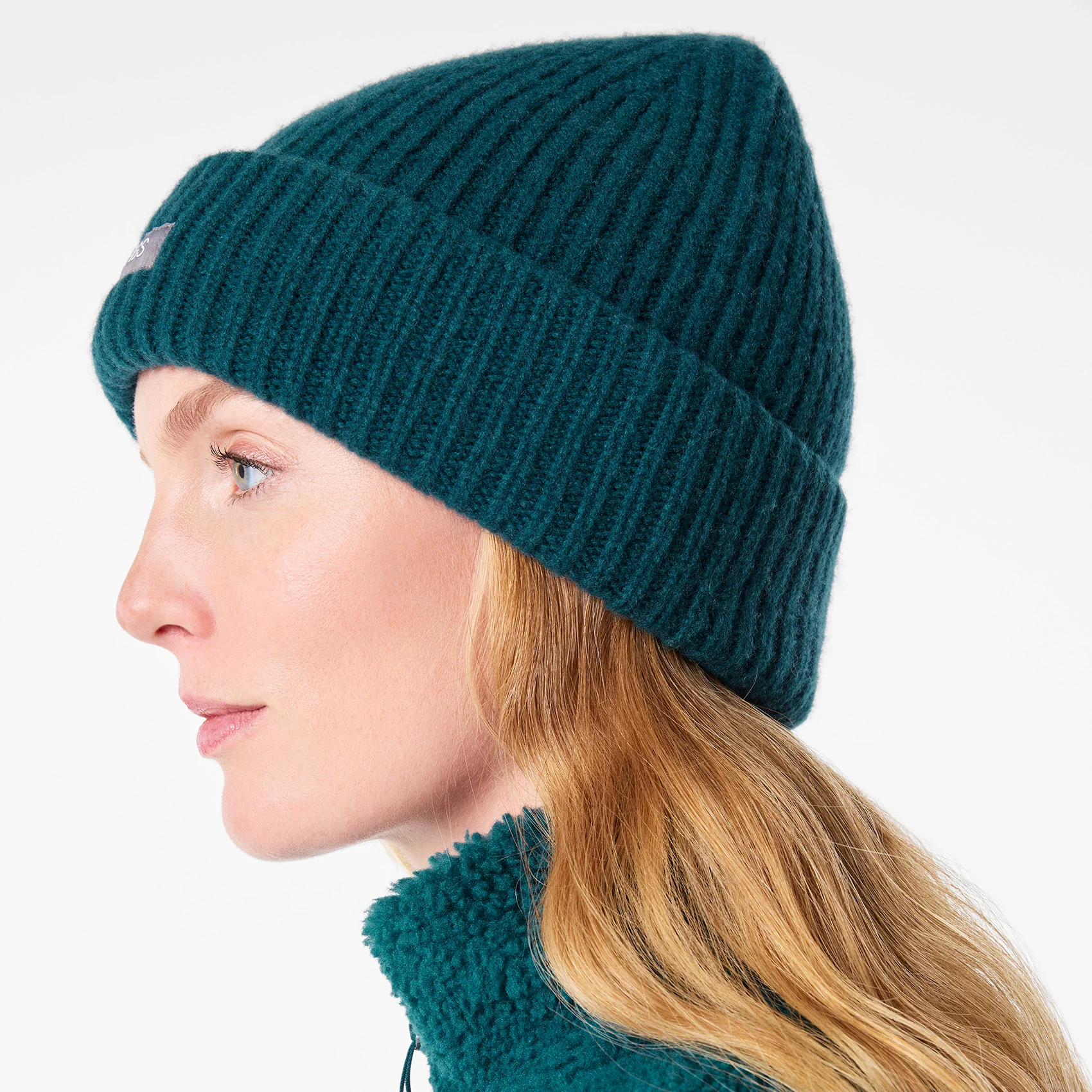 Caribbean Blue FIGS Logo Beanie - Image 4