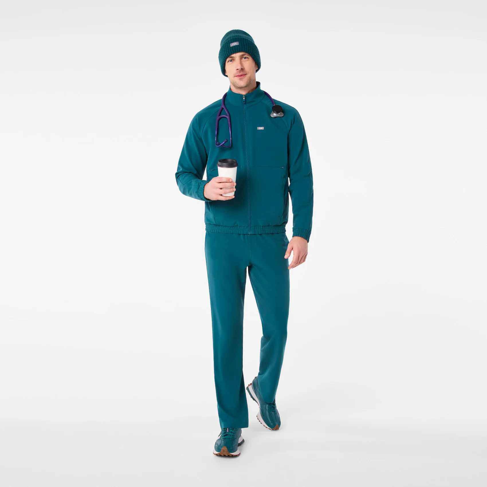 Caribbean Blue FIGS Logo Beanie - Image 6