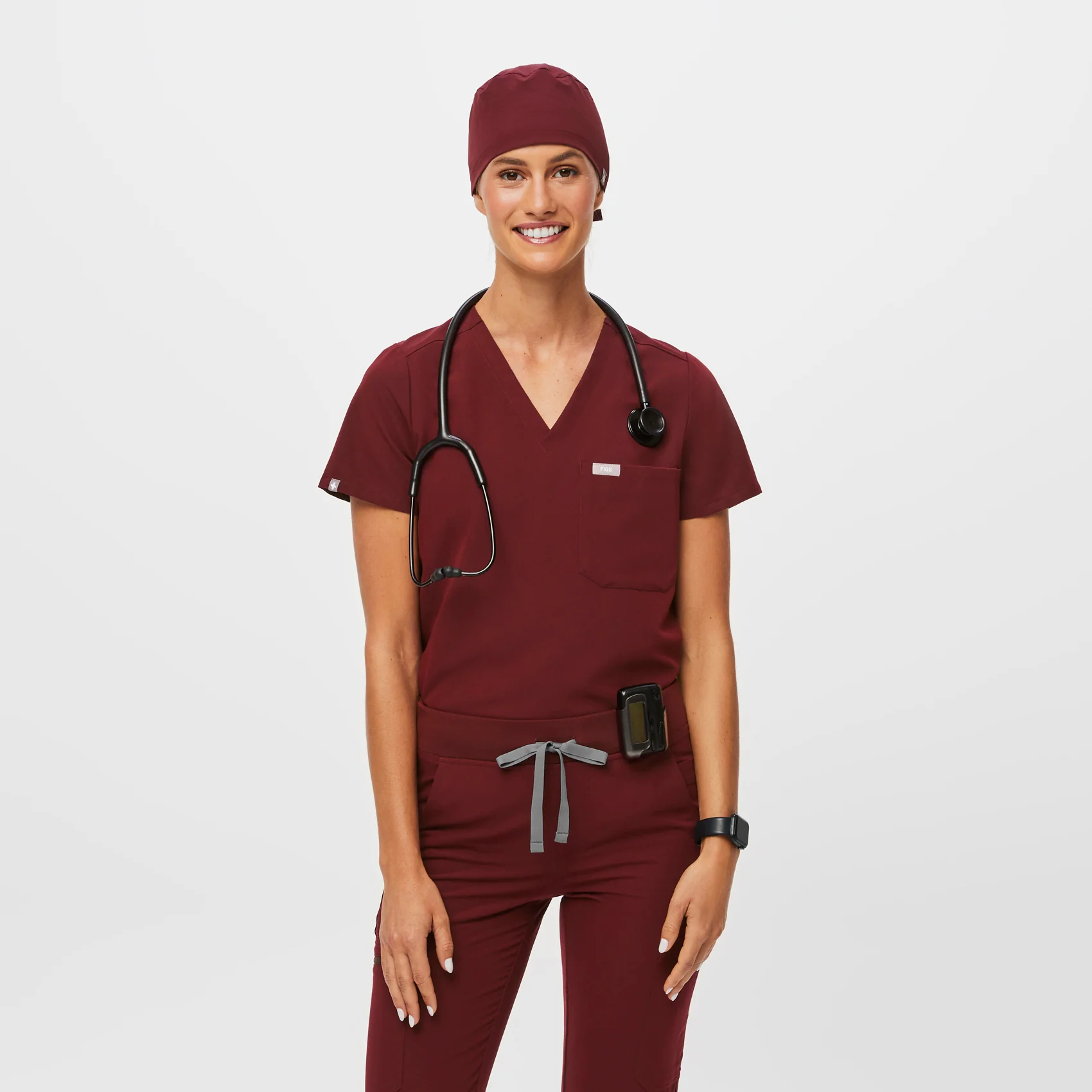 Burgundy Modern - Classic Scrub Cap - Image 6