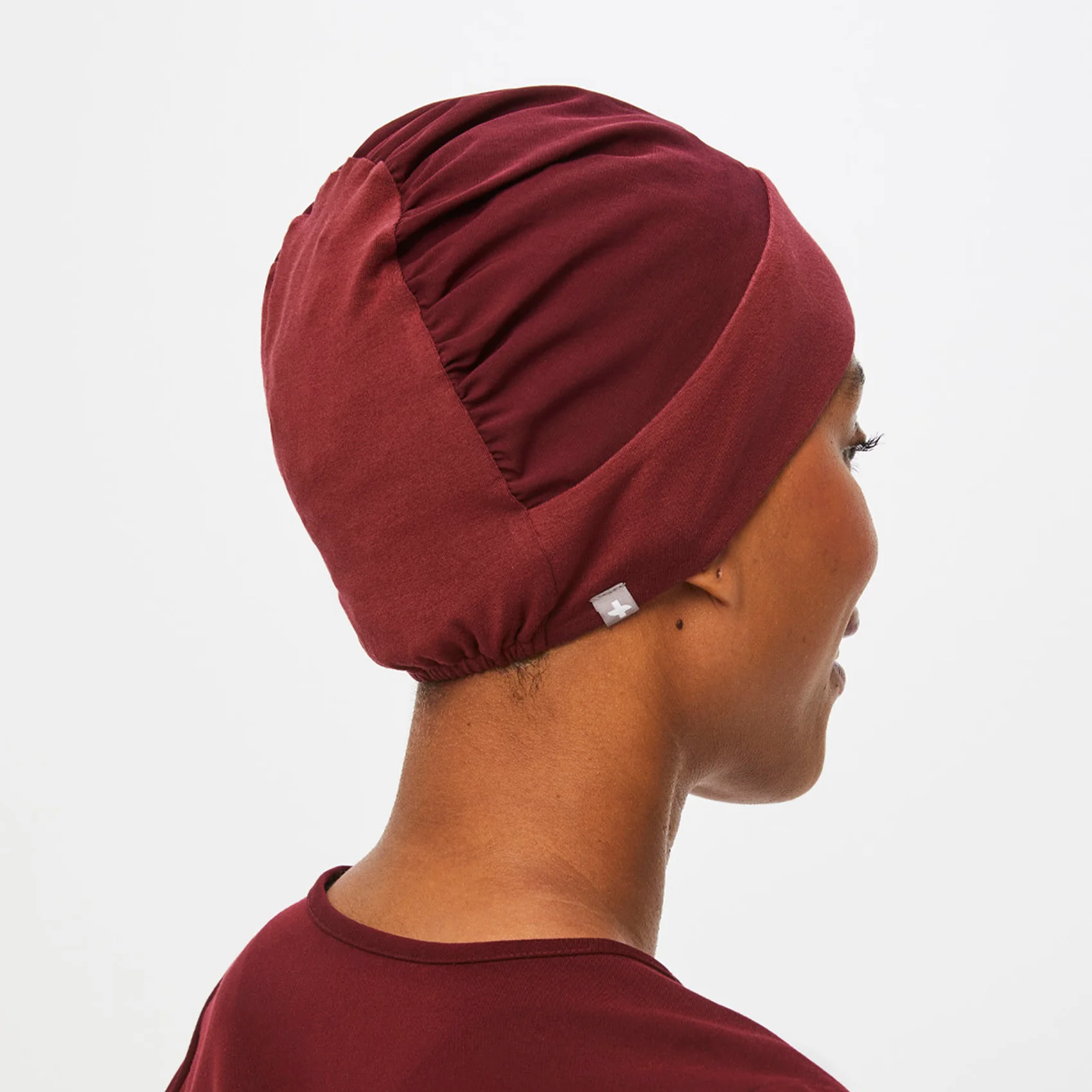 Burgundy Modern - Expandable Scrub Cap - Image 3
