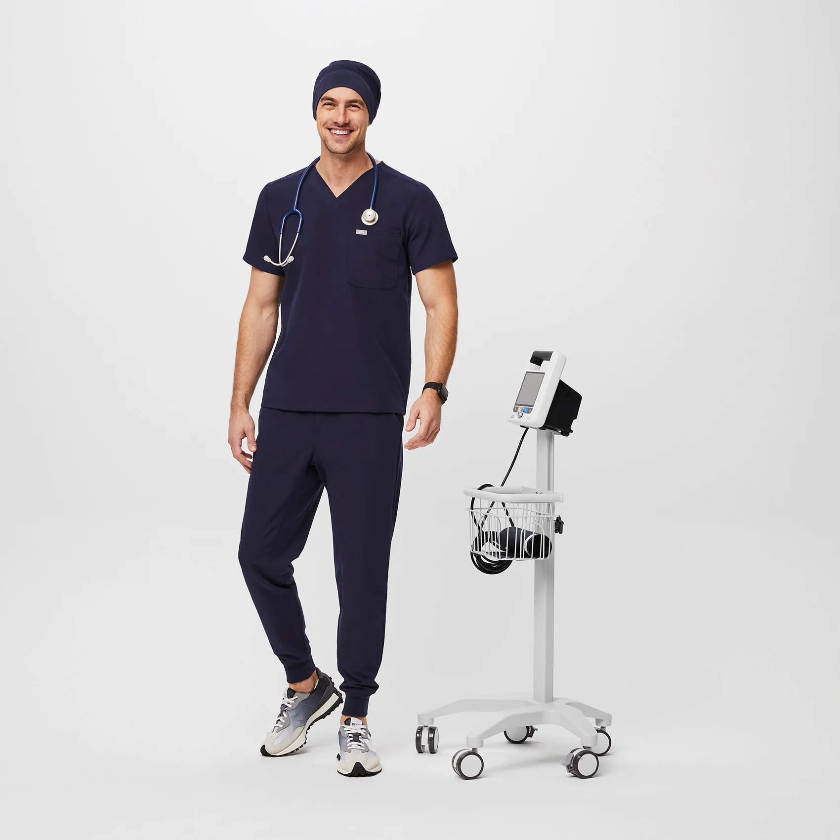 Navy Modern - Expandable Scrub Cap - Image 5