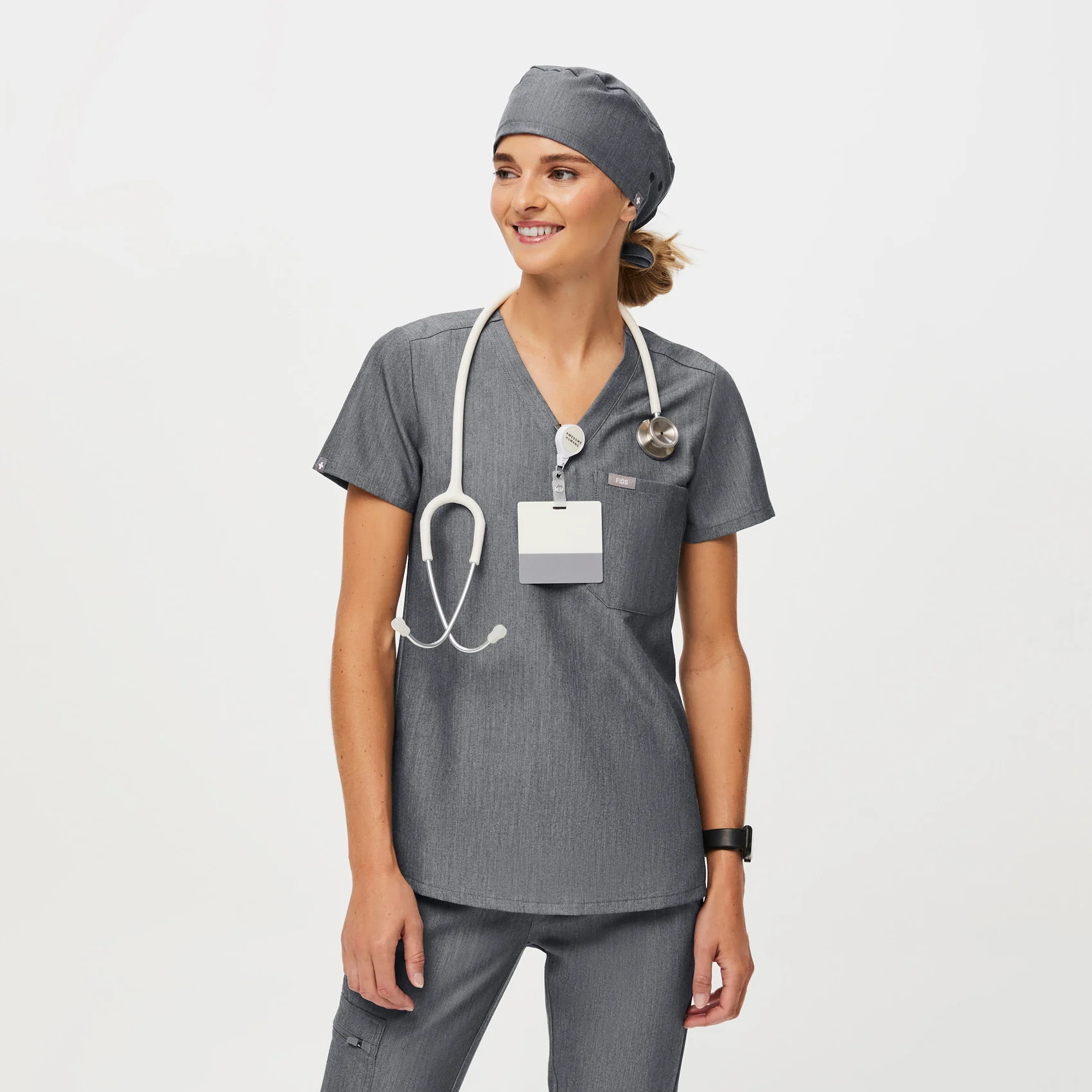 Graphite Modern - Classic Scrub Cap Buttonholes - Image 4