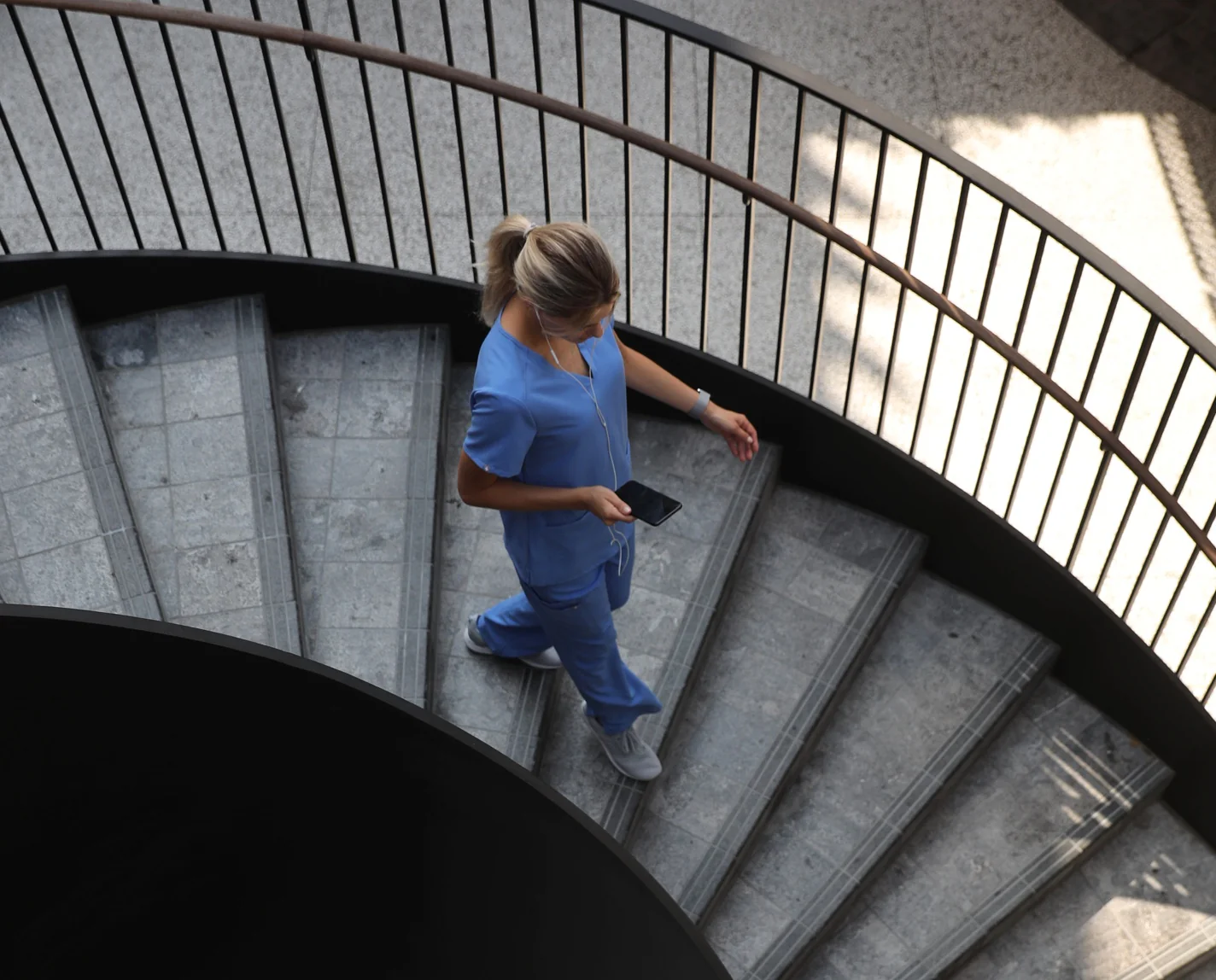 Women's Ceil Blue Casma™ - Three-Pocket Scrub Top - Image 10