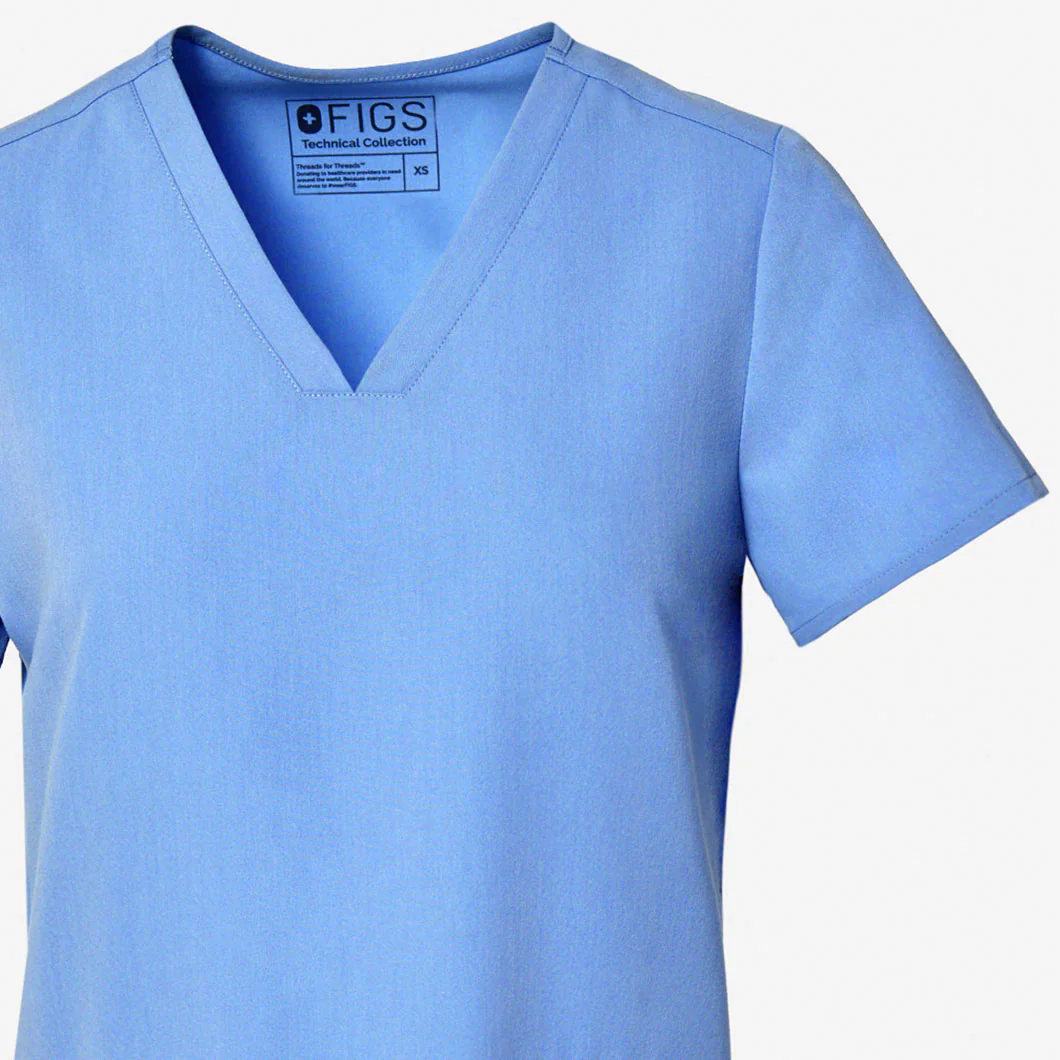 Women's Ceil Blue Casma™ - Three-Pocket Scrub Top - Image 13
