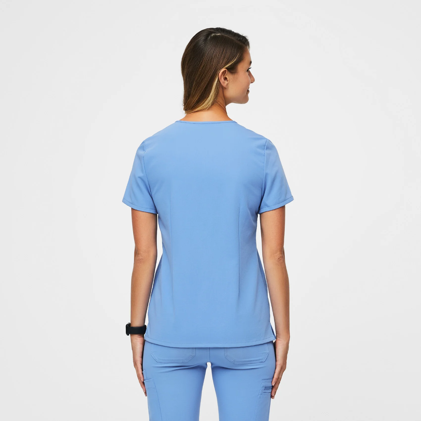 Women's Ceil Blue Casma™ - Three-Pocket Scrub Top - Image 4