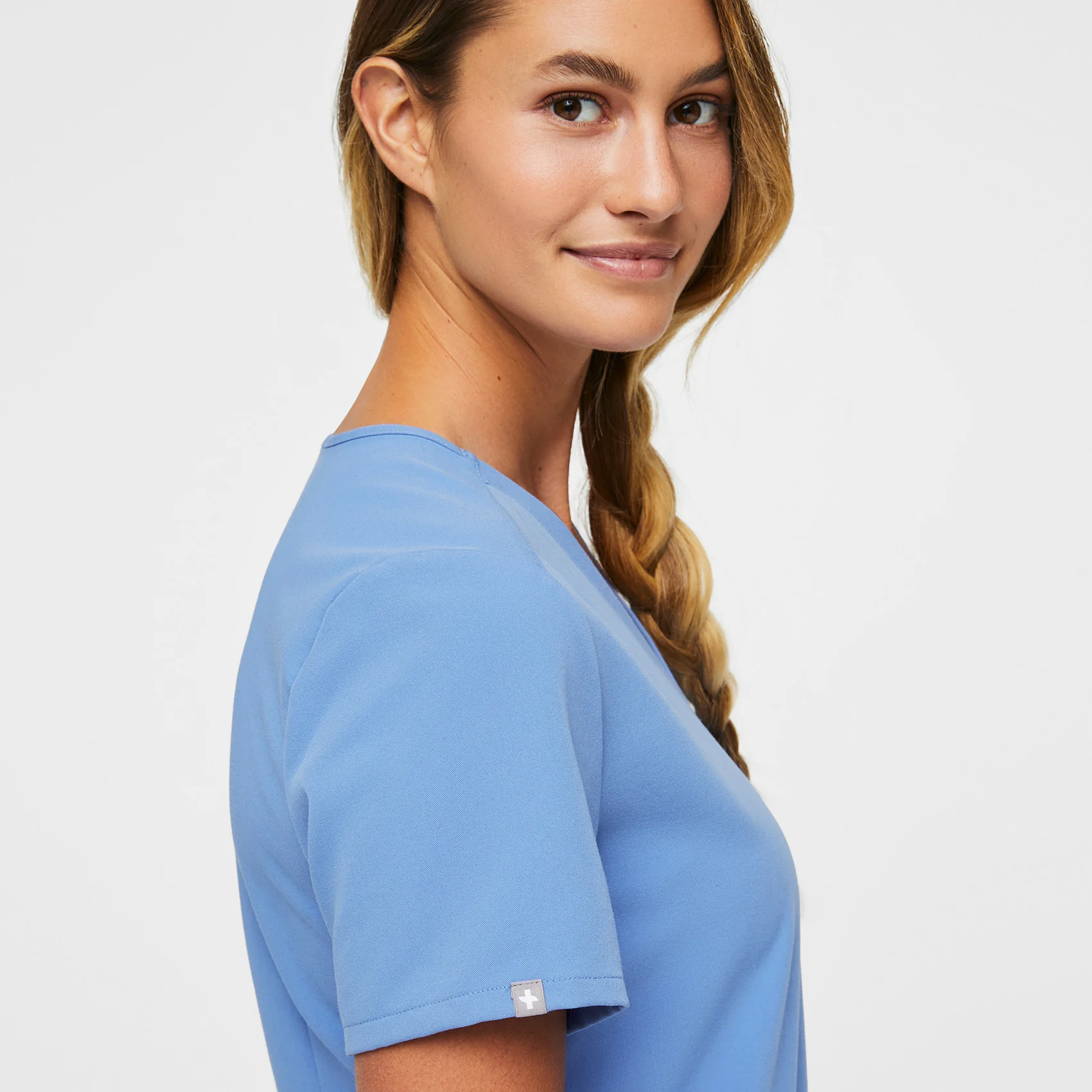 Women's Ceil Blue Casma™ - Three-Pocket Scrub Top - Image 5