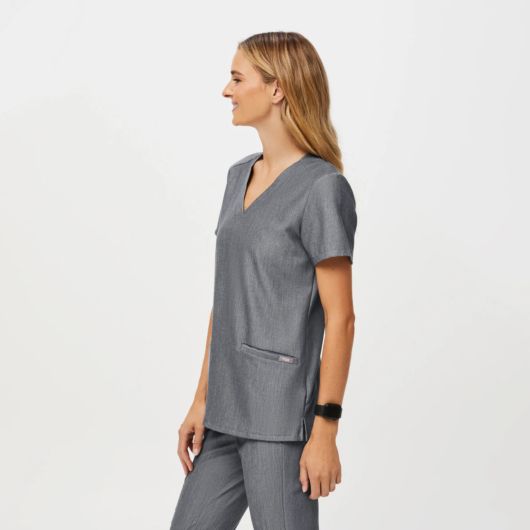 Women's Graphite Casma™ - Three-Pocket Scrub Top - Image 3