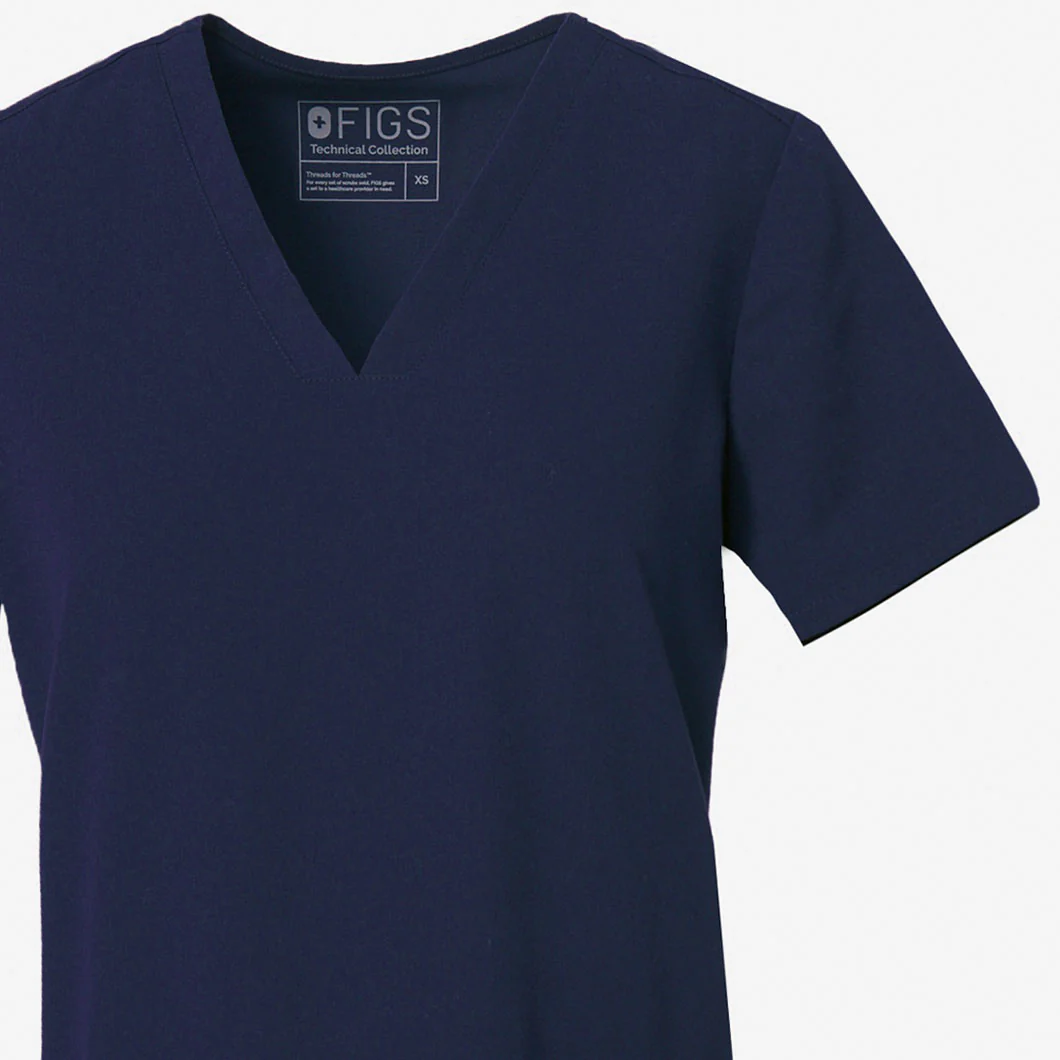 Women's Navy Casma™ - Three-Pocket Scrub Top - Image 10