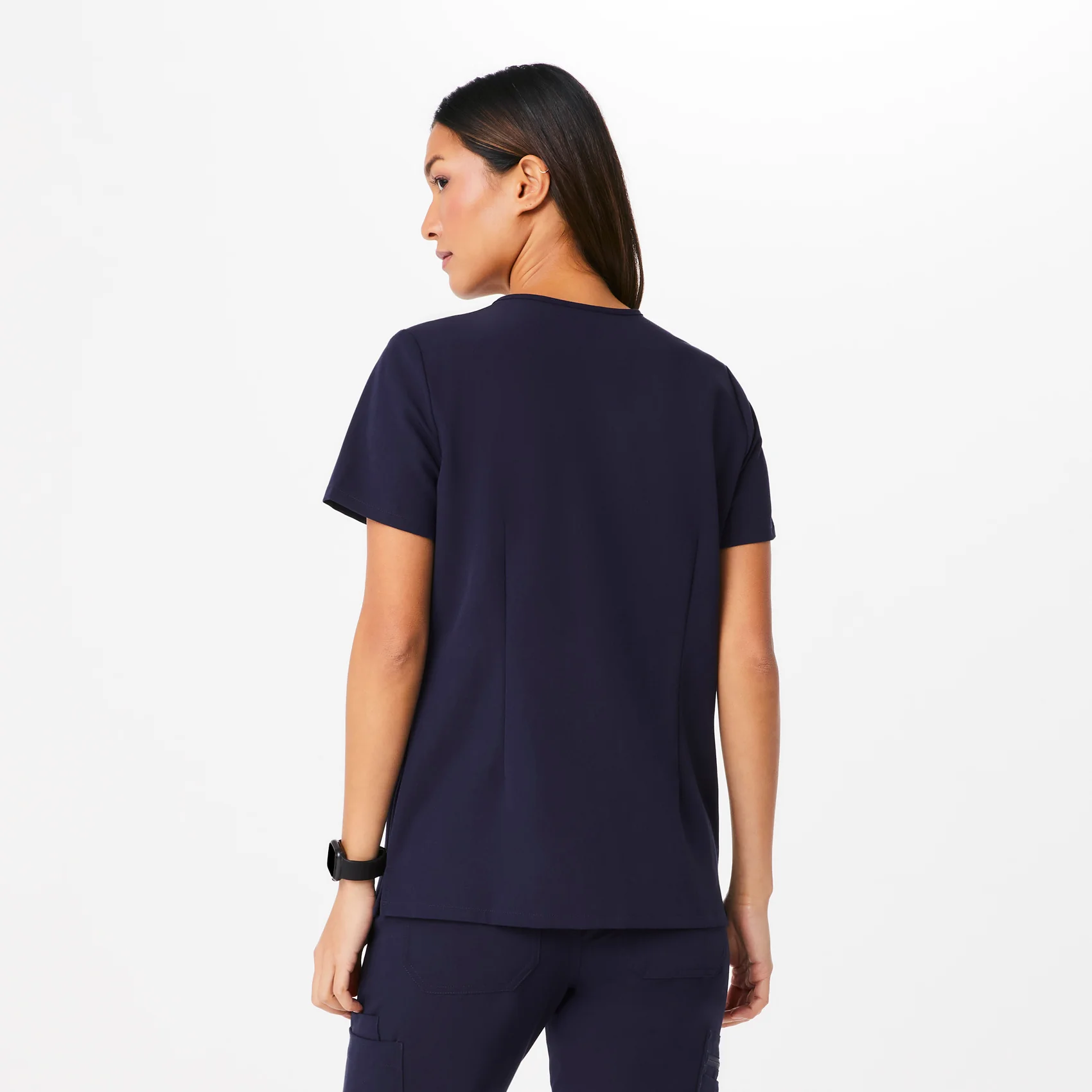 Women's Navy Casma™ - Three-Pocket Scrub Top - Image 4