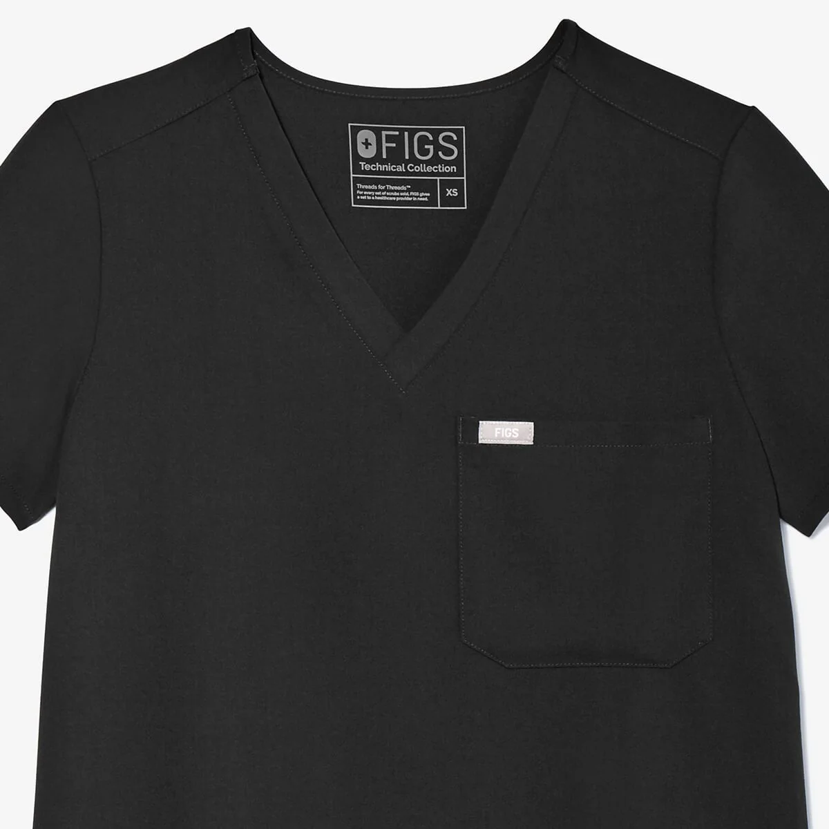 Women's Black Catarina™ - One-Pocket Scrub Top - Image 12