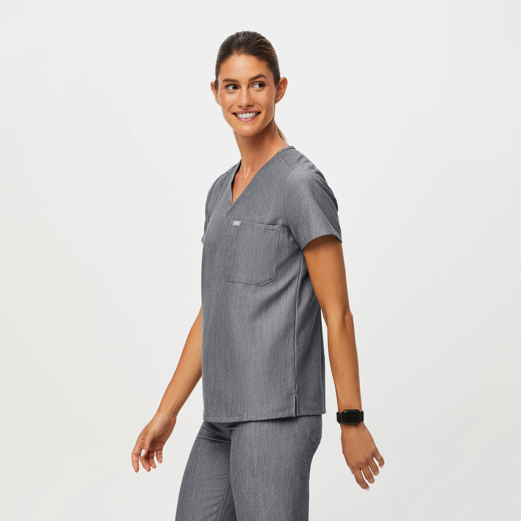 Women's Graphite Catarina™ - One-Pocket Scrub Top - Image 3