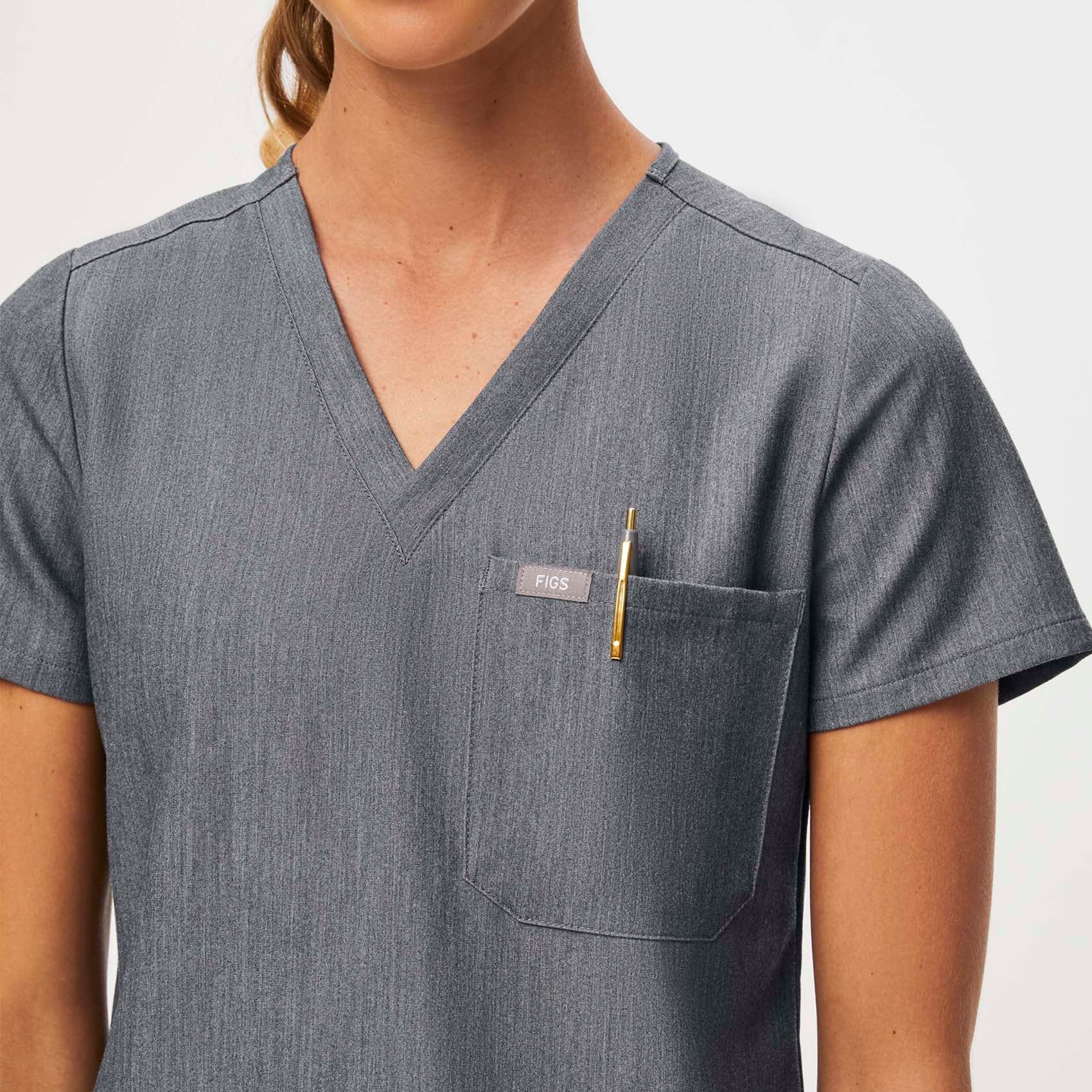Women's Graphite Catarina™ - One-Pocket Scrub Top - Image 5