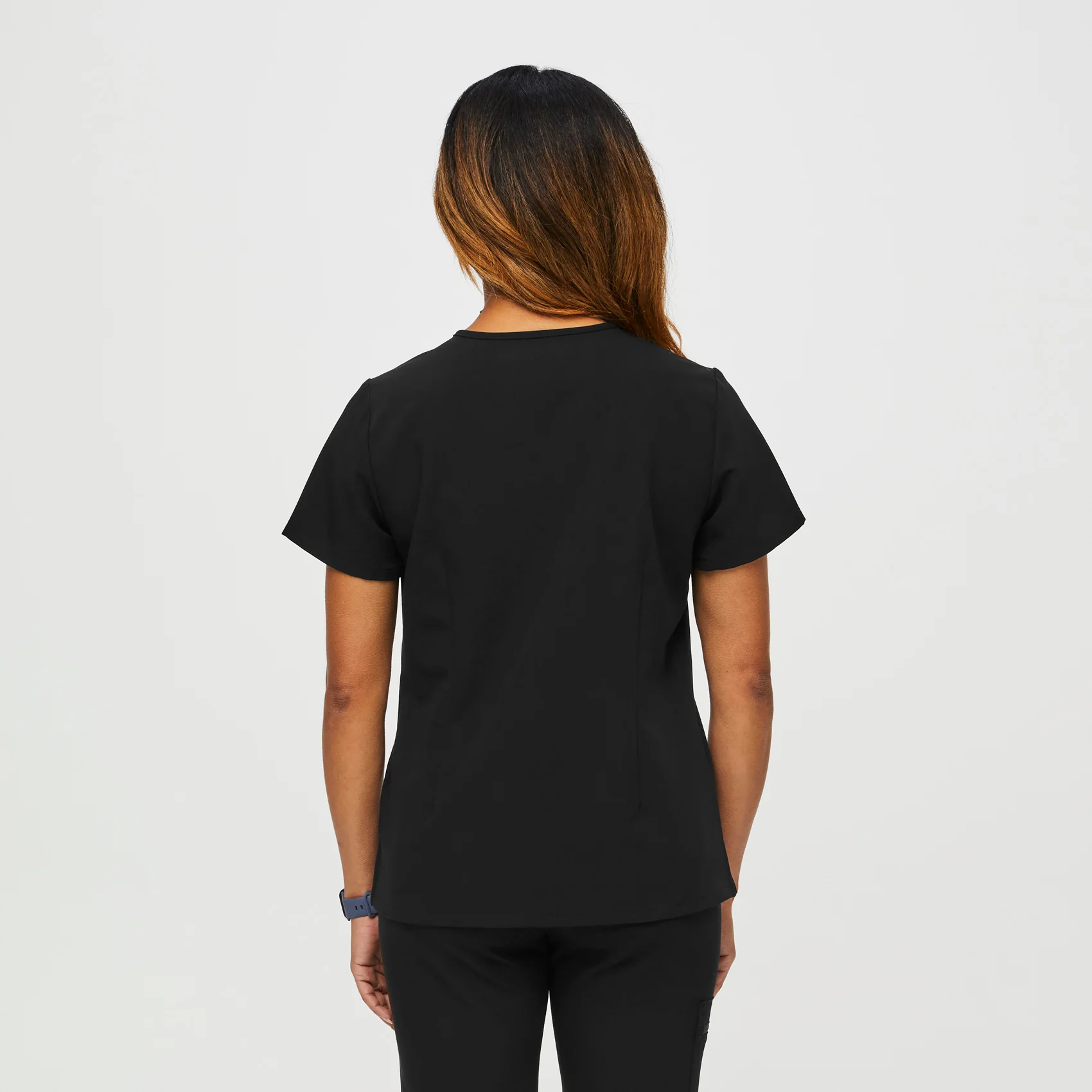 women's Black Petite Catarina™ - One-Pocket Scrub Top - Image 4