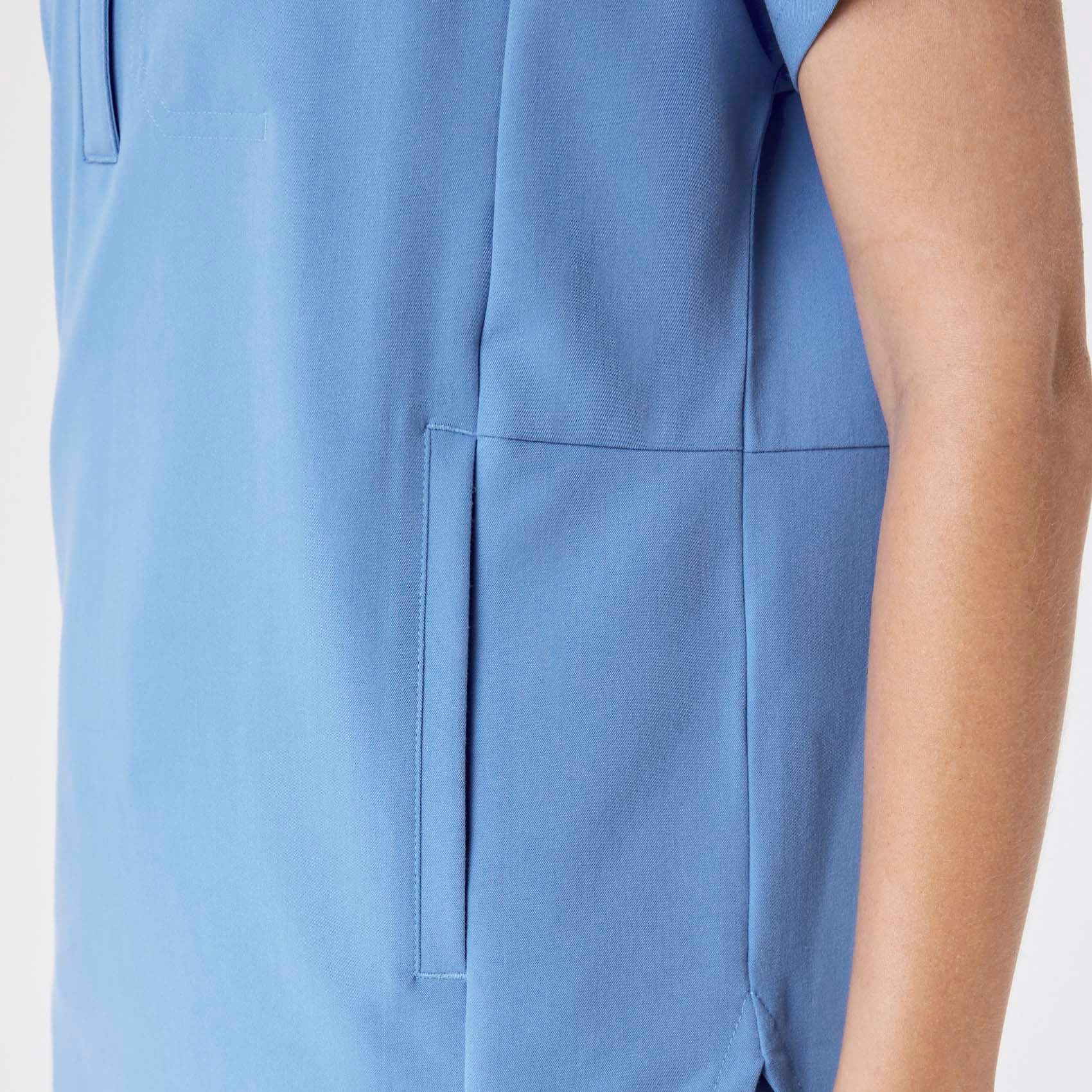 women's Ceil Blue Montex - Mock Neck Scrub Top - Image 7