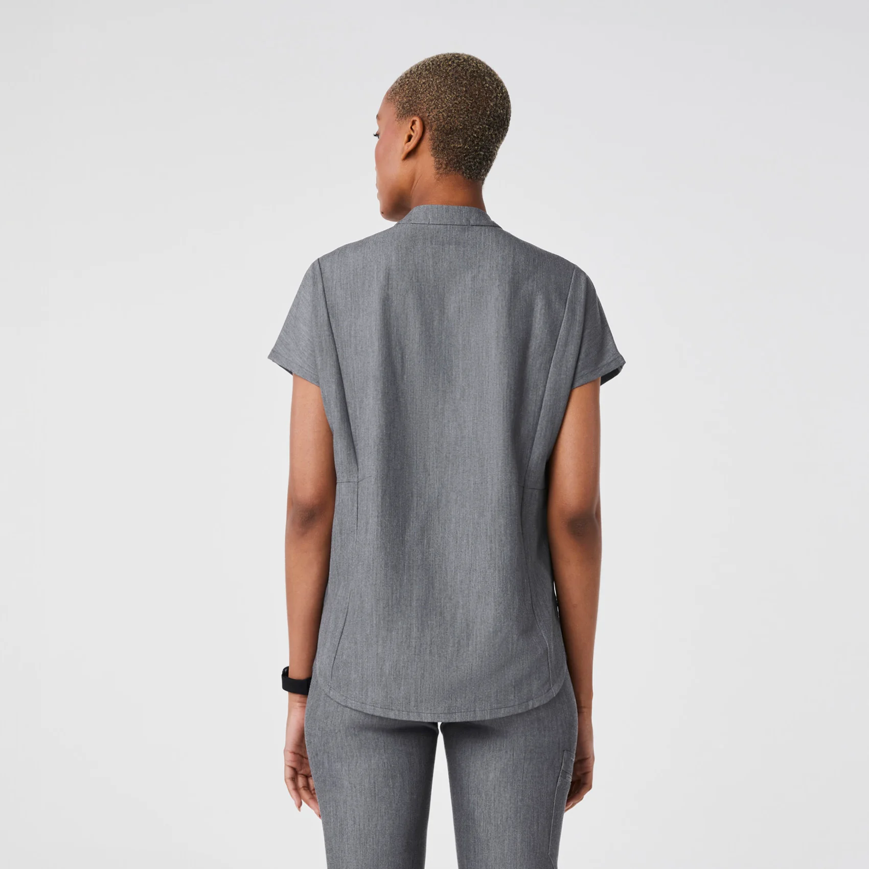 women's Graphite Montex - Mock Neck Scrub Top - Image 4