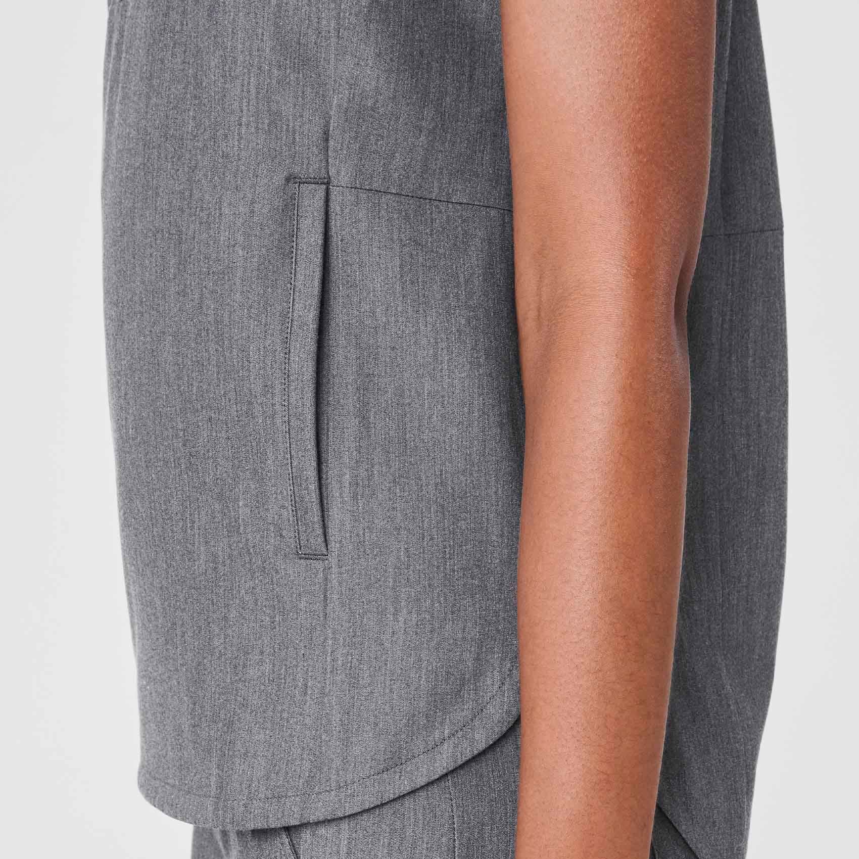 women's Graphite Montex - Mock Neck Scrub Top - Image 7