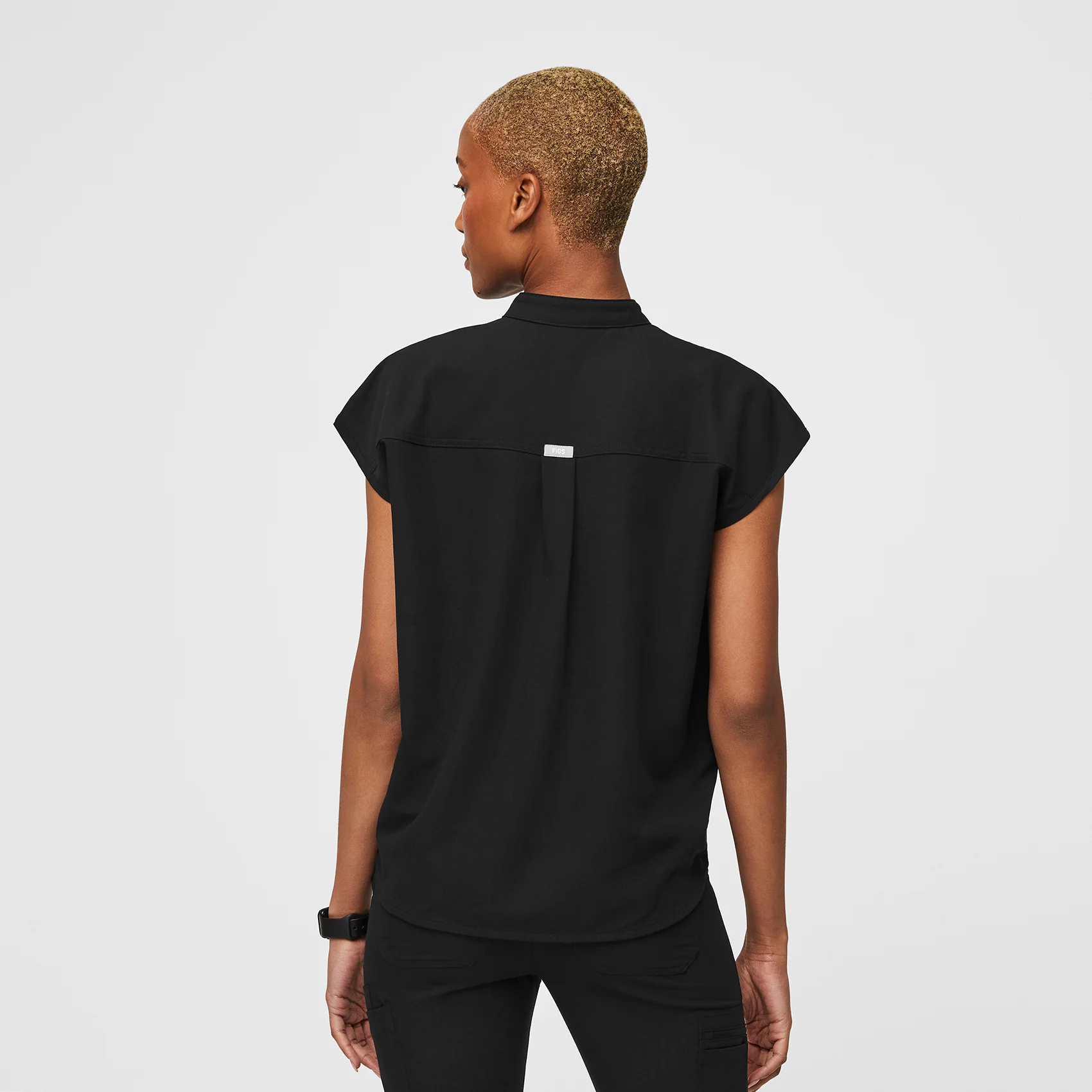 Women's Black Rafaela™ - Oversized Scrub Top - Image 3