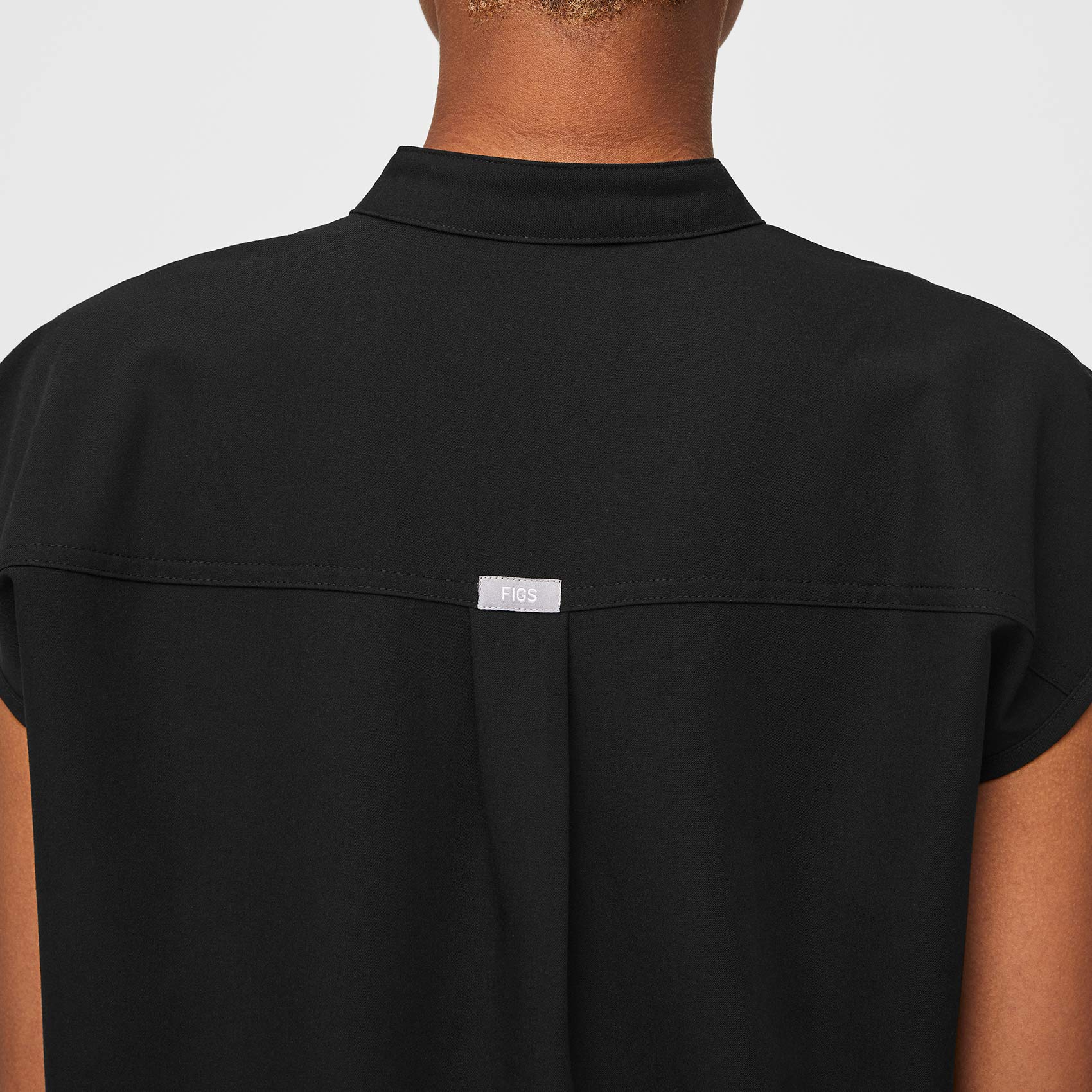 Women's Black Rafaela™ - Oversized Scrub Top - Image 6