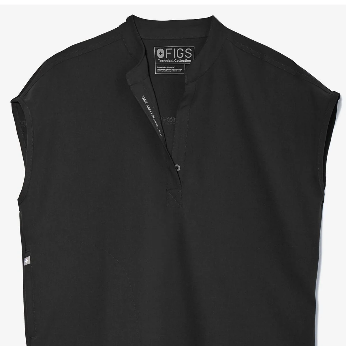 Women's Black Rafaela™ - Oversized Scrub Top - Image 8