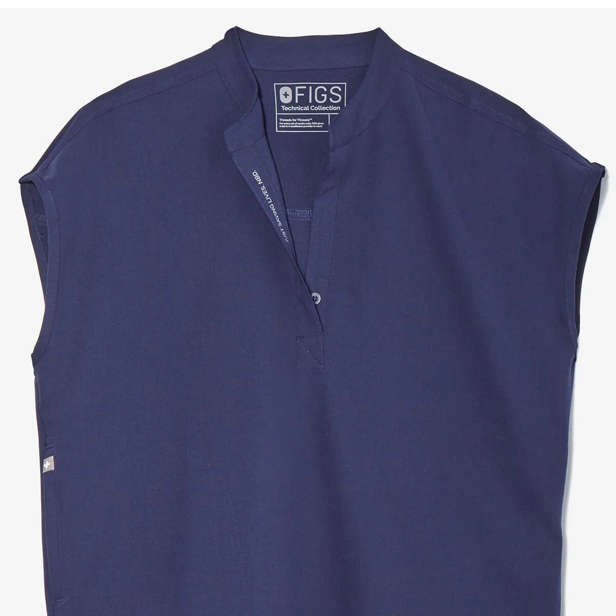 Women's Navy Rafaela™ - Oversized Scrub Top - Image 8