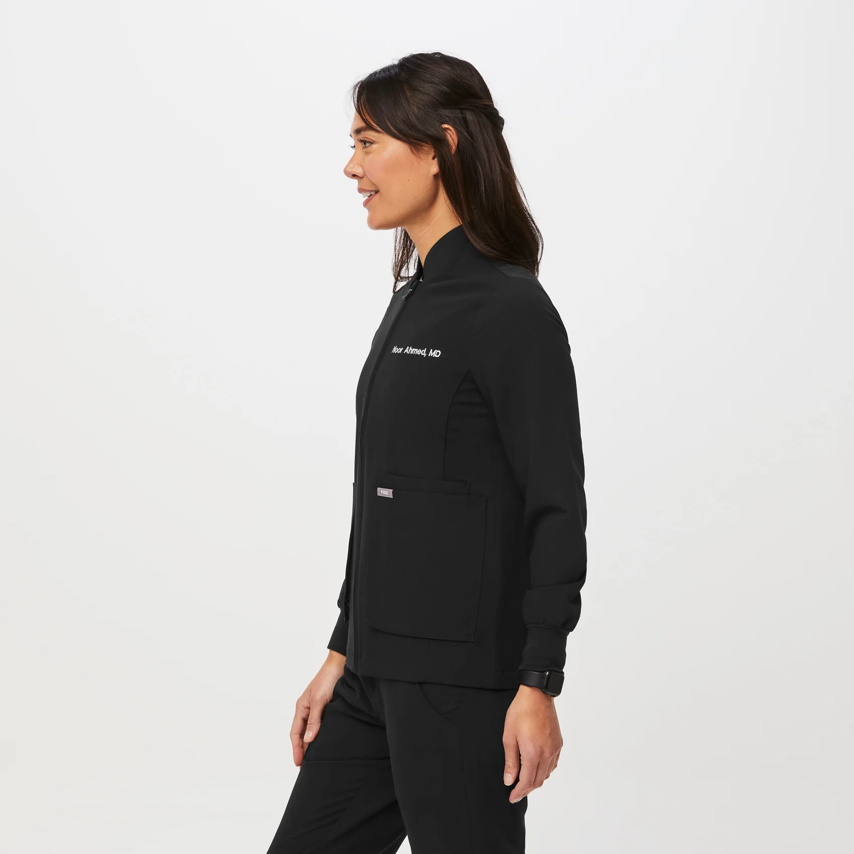 Women's Black Sebina - Scrub Jacket - Image 3