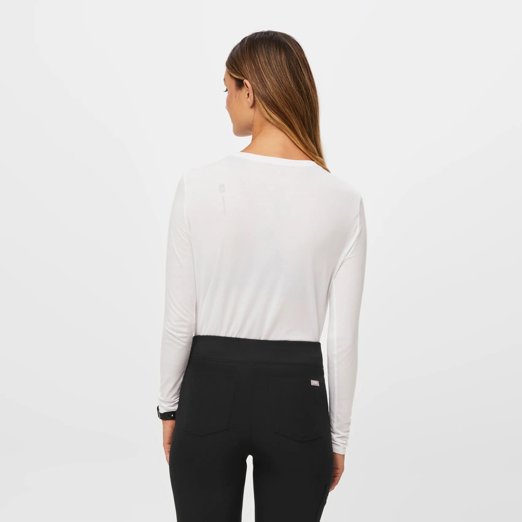 Women's White Supersoft - Longsleeve Underscrub - Image 4