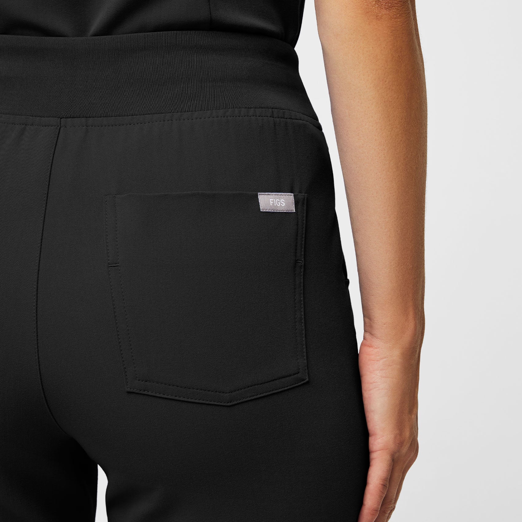 women's Black Zamora™ High Waisted - Tall Jogger Scrub Pants - Image 3