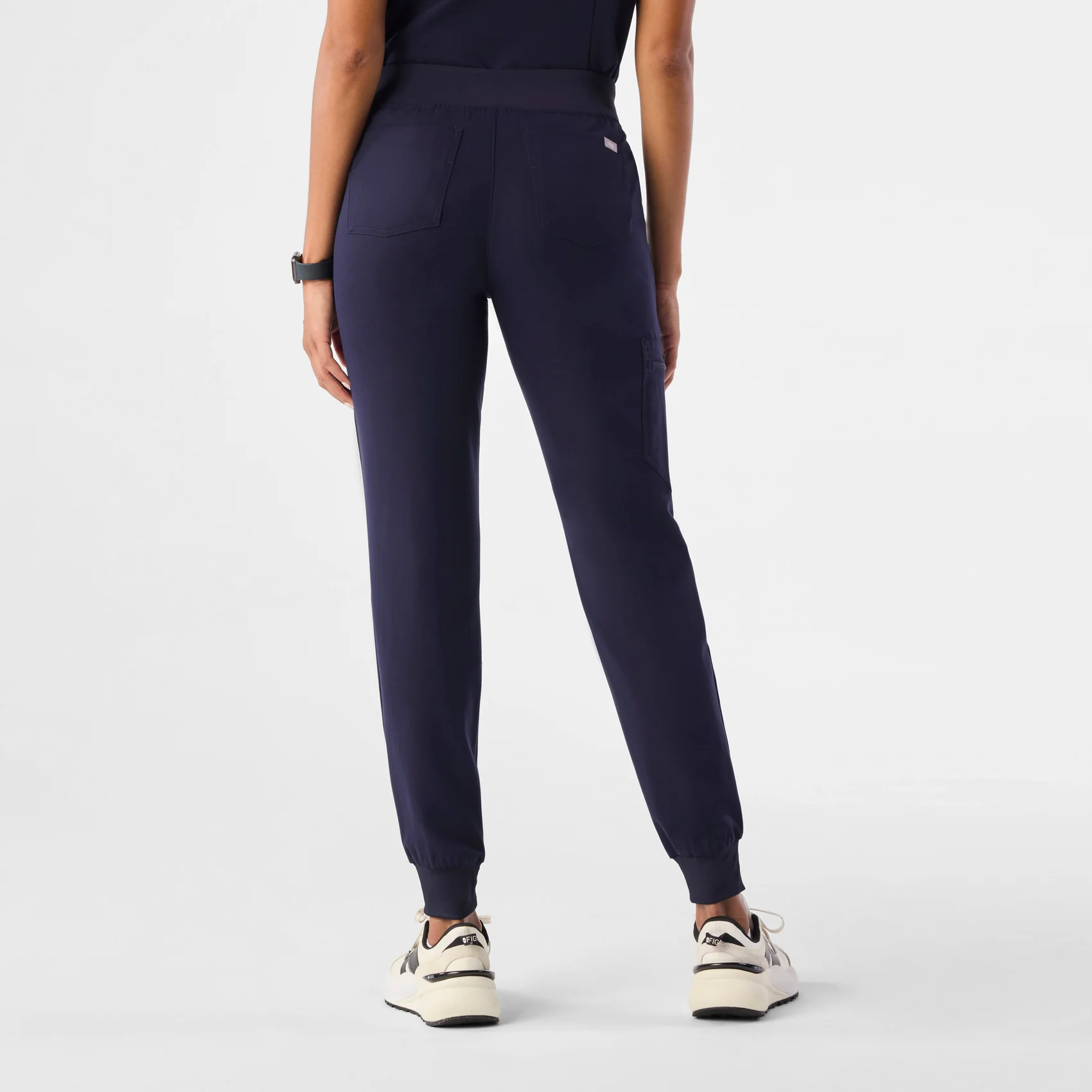 Women's Navy Zamora™ - Petite Jogger Scrub Pants - Image 4